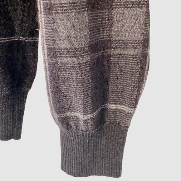 Mens sweater Greg Norman 100% fine Merino Wool sweater Brown Gray plaid L
Cc - Picture 11 of 11